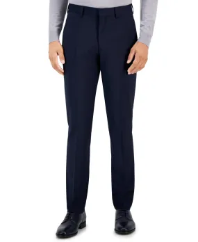 Hugo Boss Mens Modern fit Dress Pants 38 / 34 Dark Navy Blue Solid