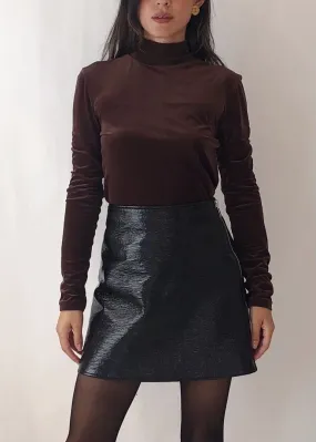 Issey Miyake Velour Turtleneck