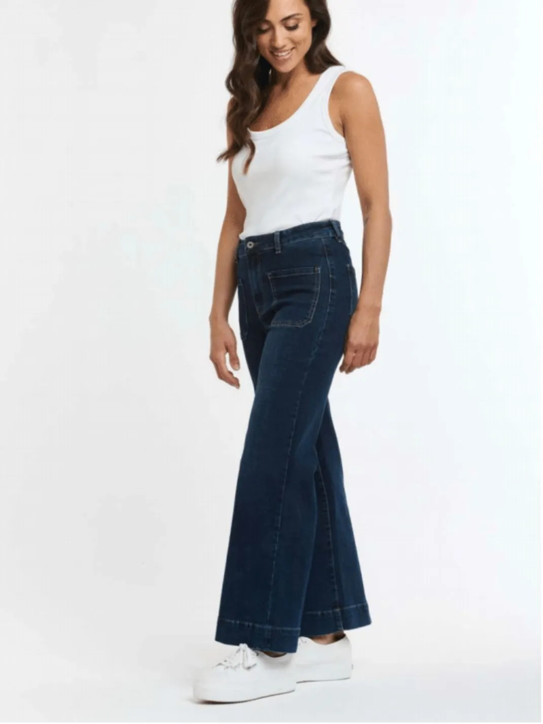 Italian Star Bobbie  Cropped Jean : Denim : New