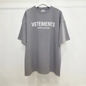 James Vetements Korte Mouw T-shirt - Casual Losse Heren T-shirt met Opdruk