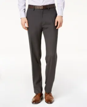 Kenneth Cole Reaction Mens Modern fit Dress Pants 38 / 30 Grey Solid Stretch