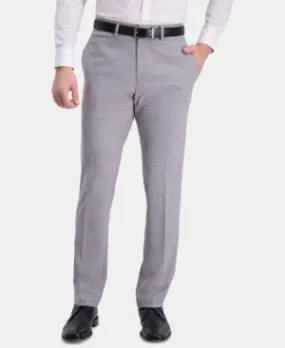 Kenneth Cole Reaction Mens Slim fit Dress Pants 32 / 30 Light Grey Plaid