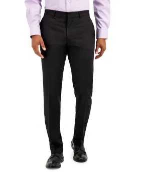 Kenneth Cole Reaction Mens Slim fit Dress Pants 34 / 30 Black Solid