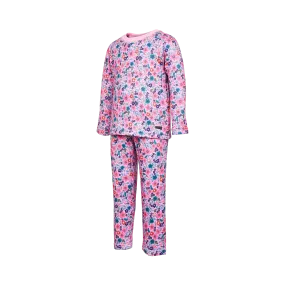 Kombi Velvet Fleece Childrens Base Layer Set - Nano Flower