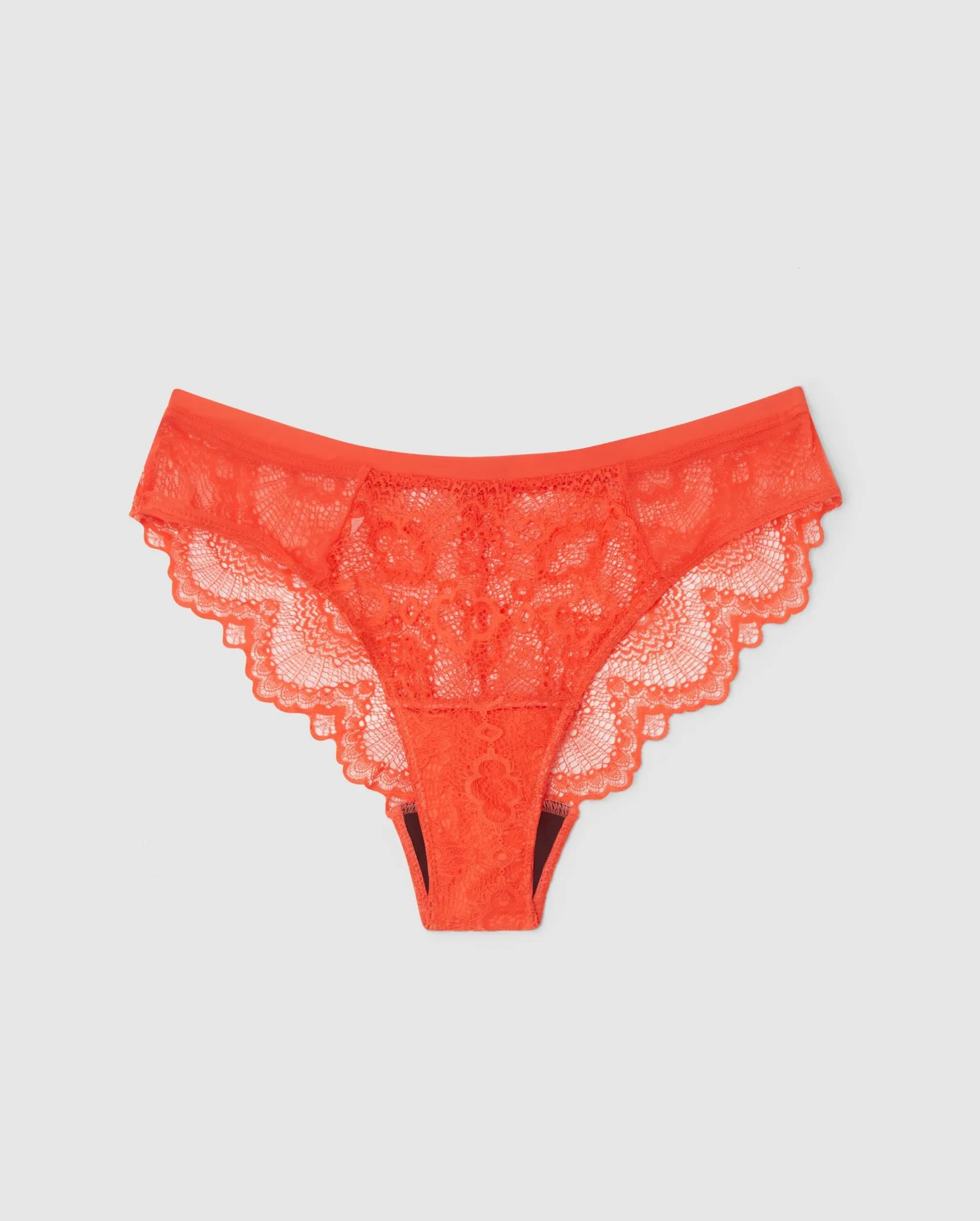 Lace Period Cheeky Fiery Red