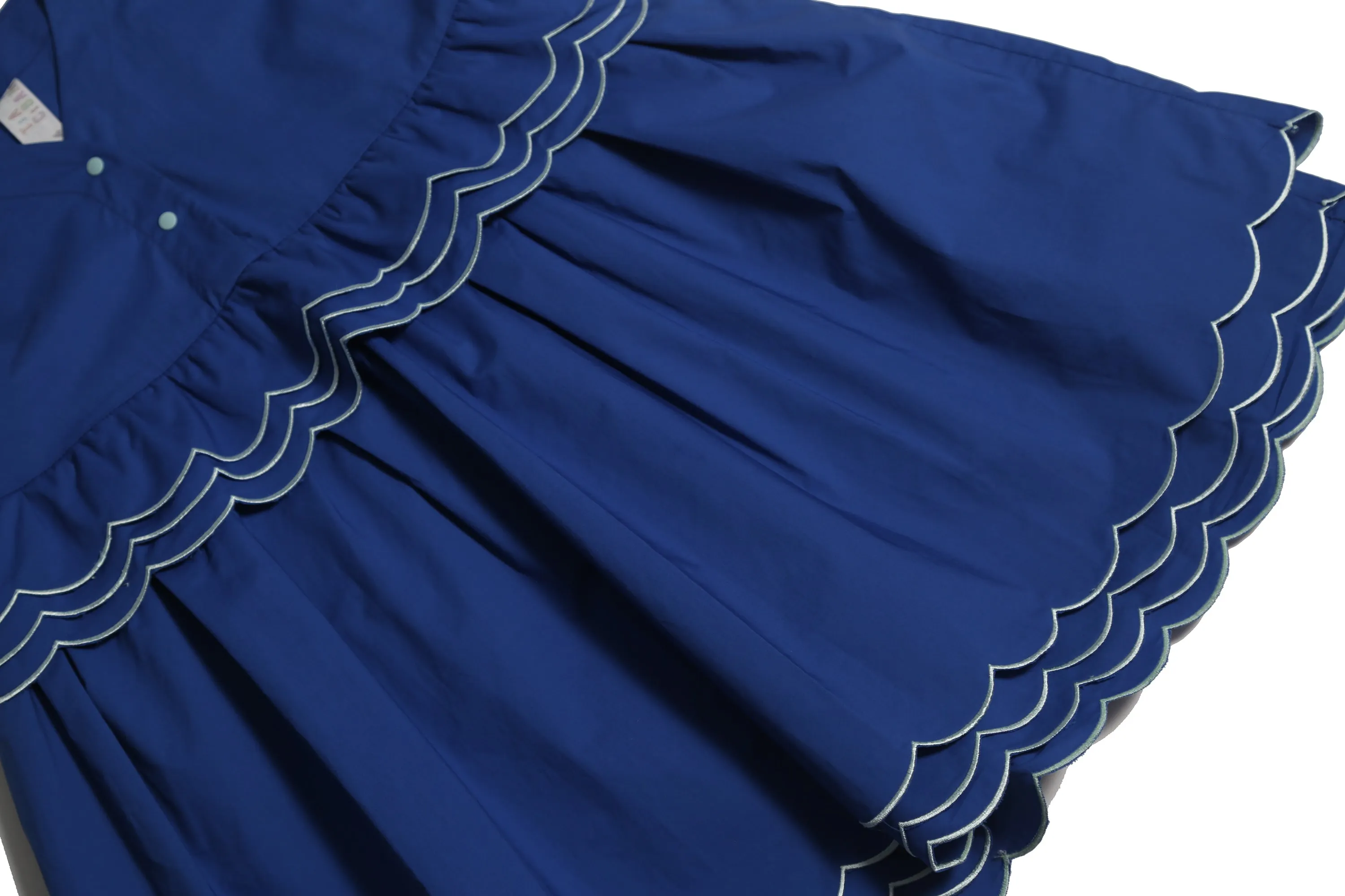 LAUREL SCALLOPED SHIRT DRESS