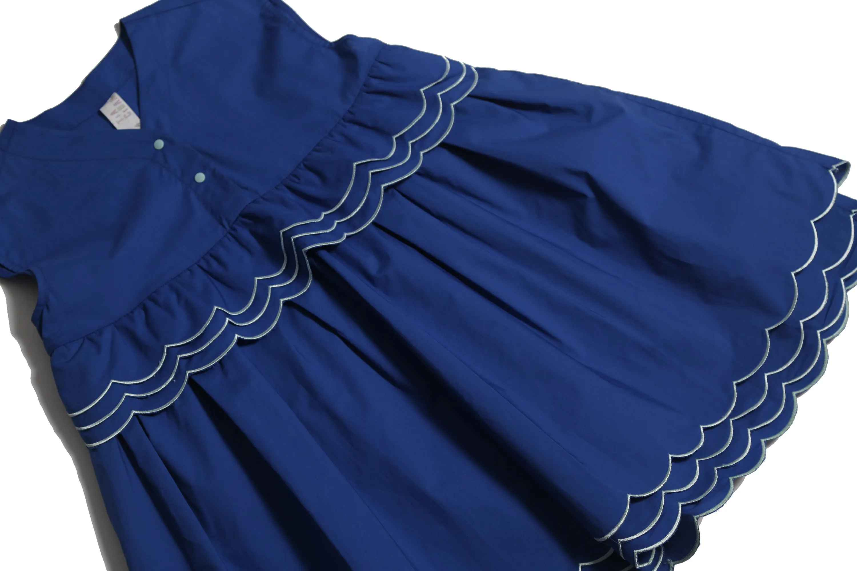 LAUREL SCALLOPED SHIRT DRESS