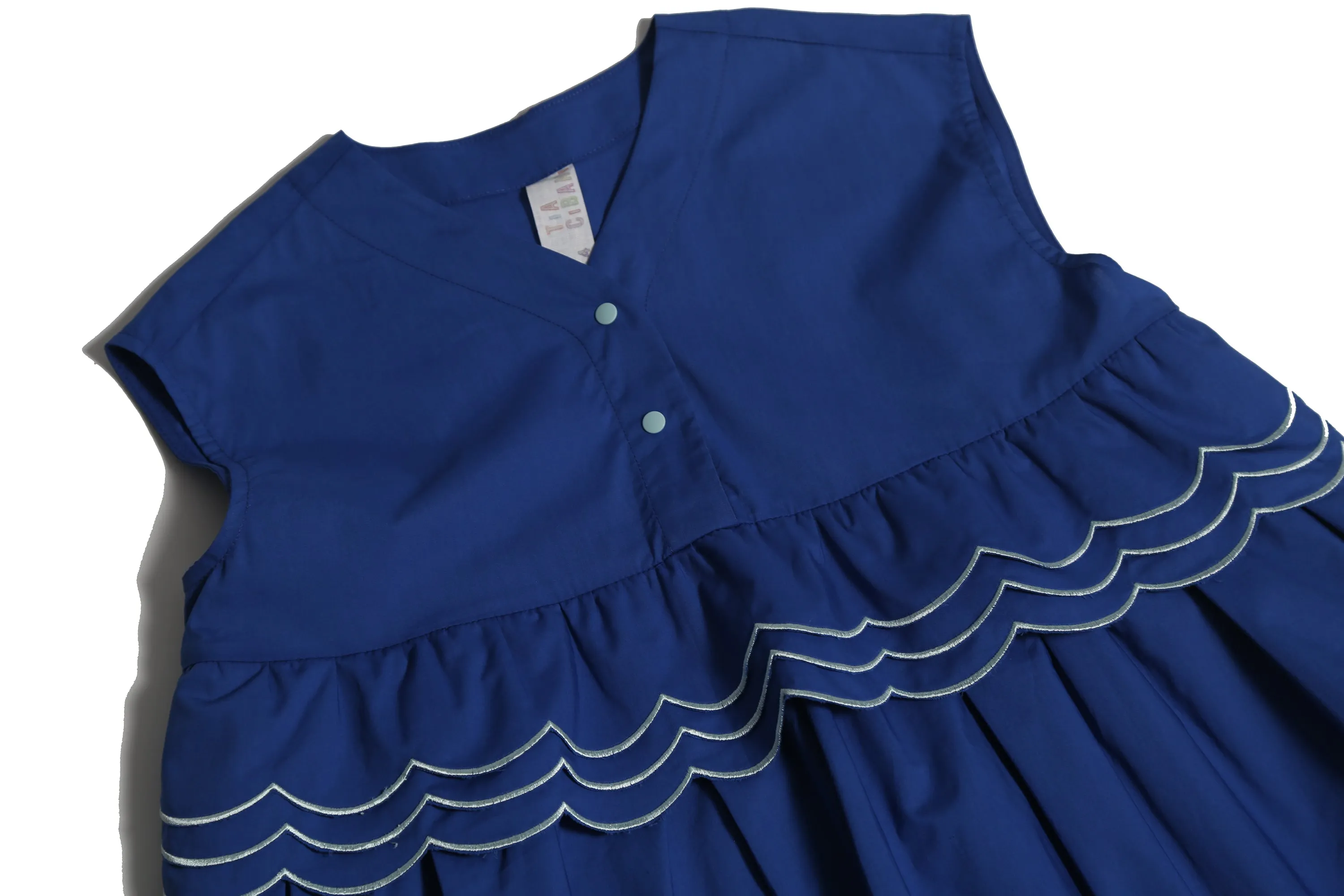 LAUREL SCALLOPED SHIRT DRESS