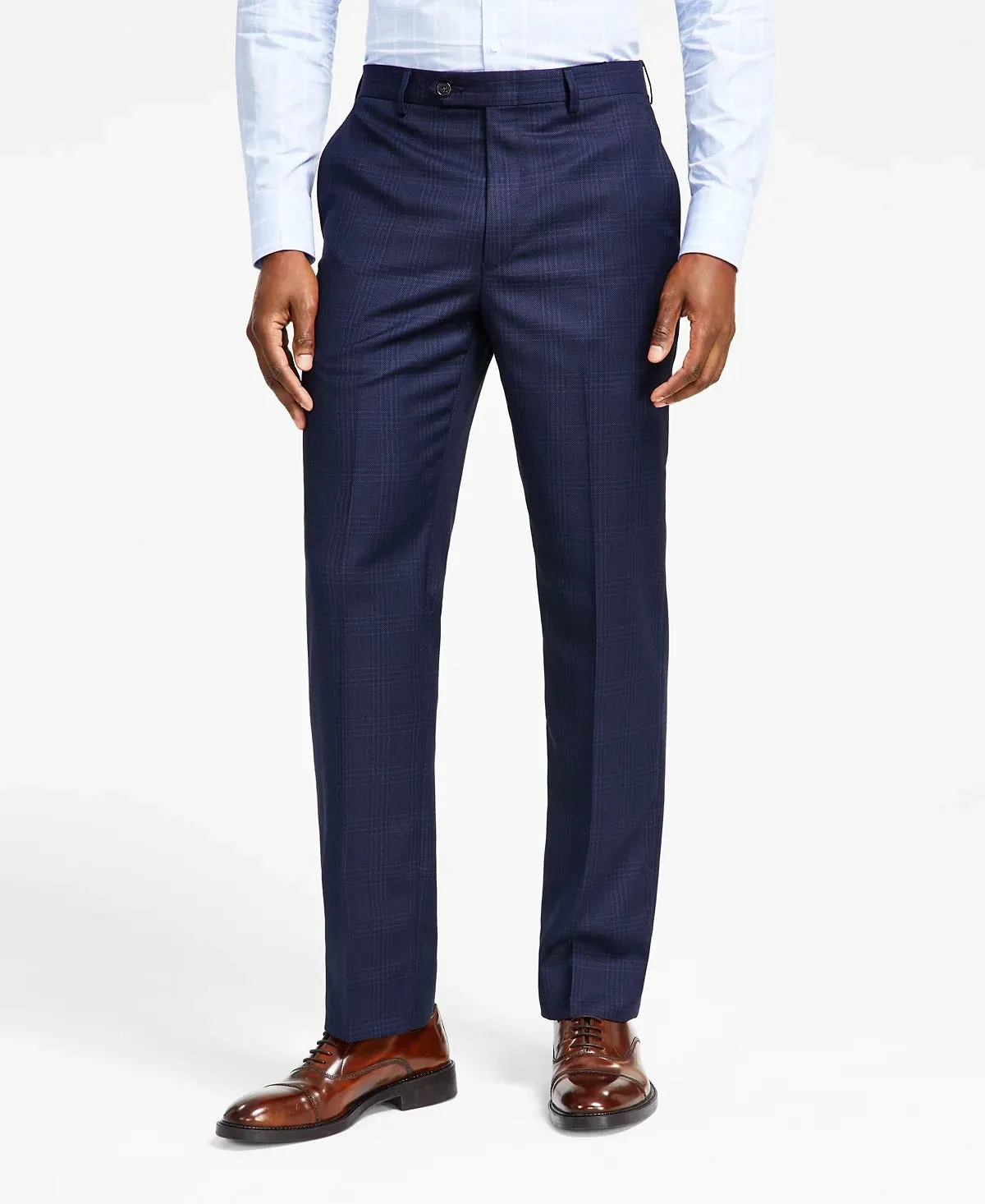 Lauren Ralph Lauren Men's Classic Fit Dress Suit Pants Navy Plaid 38 x 30