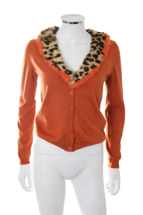 Leopard Collar Cardigan