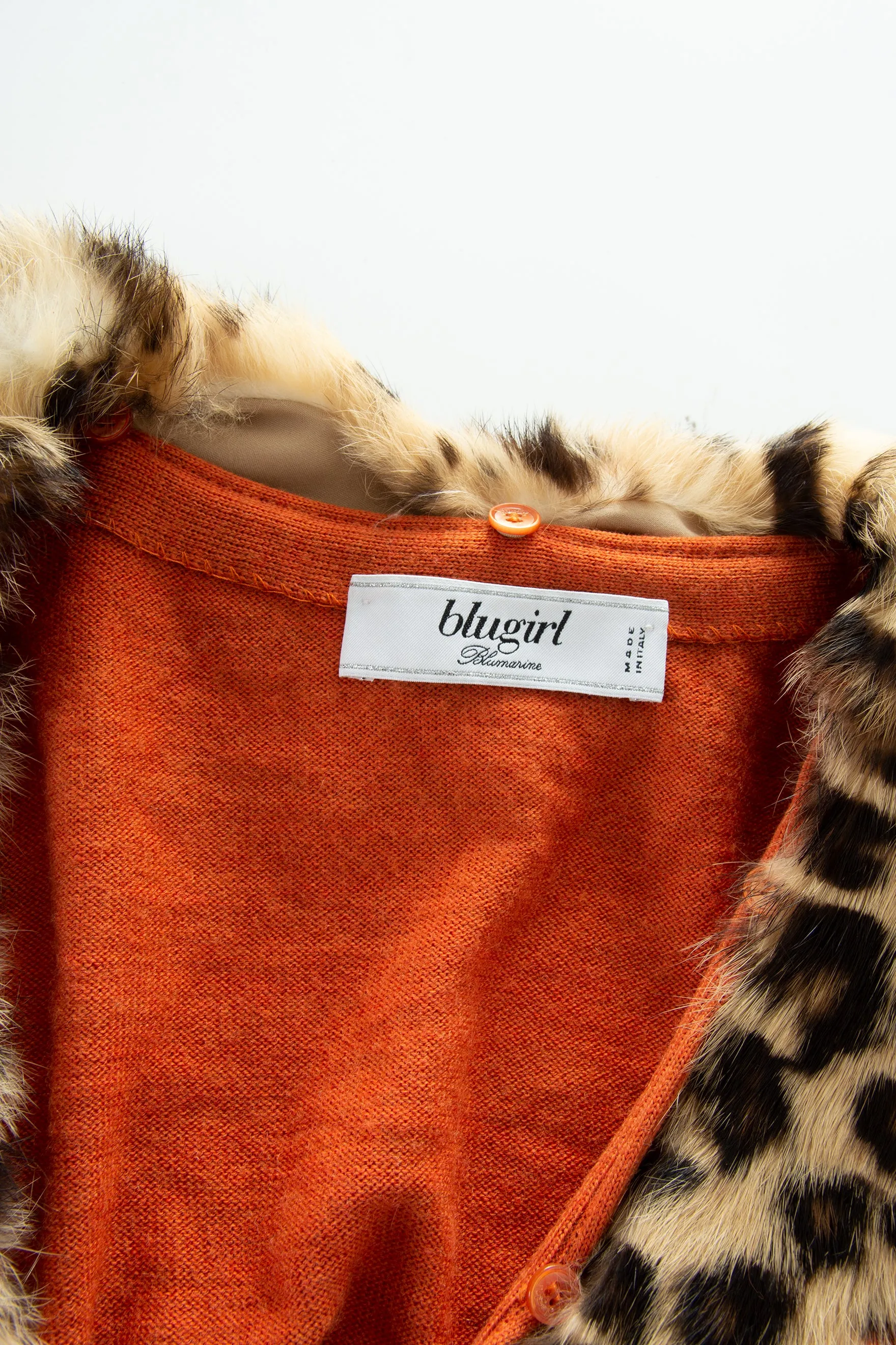 Leopard Collar Cardigan