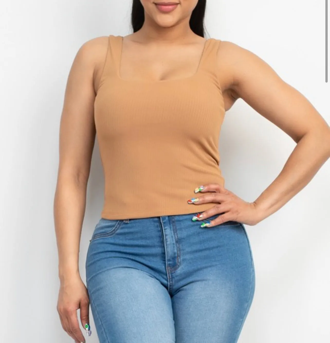 Love to Layer Solid Ribbed Tank Top