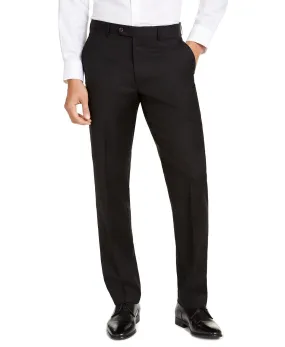 Michael Kors Men's Classic-Fit Airsoft Stretch Black Dress Pants 42 x 30 Wool