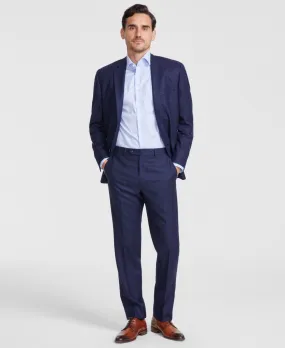 Michael Kors Mens Classic fit Dress Pants 36 / 32 Blue Plaid Stretch