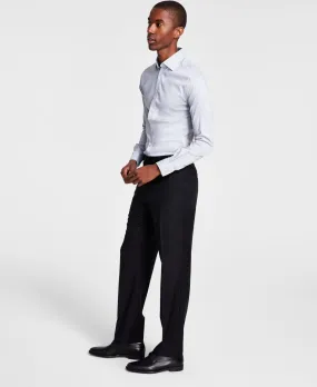 Michael Kors Mens Classic fit Dress Pants 44 / 30 Black Solid Stretch