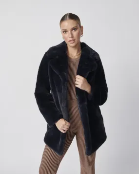 Minimalist Faux Fur Jacket