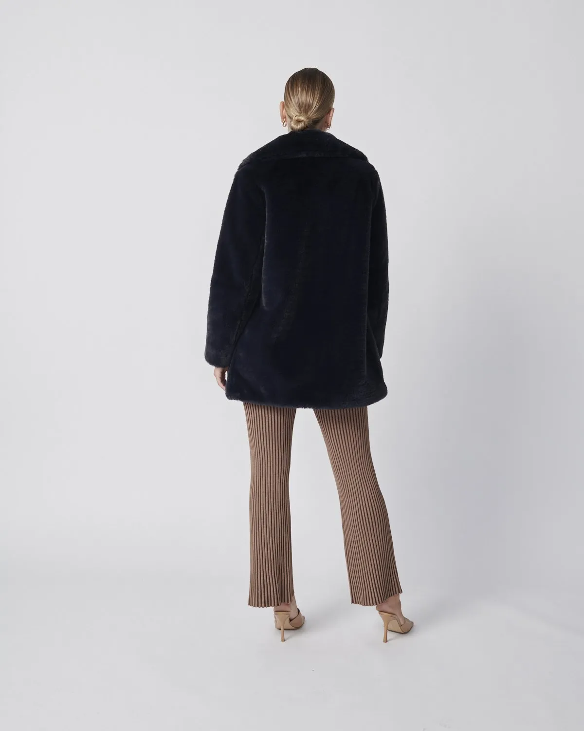 Minimalist Faux Fur Jacket
