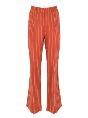 Nonchalant Harlow Pant in Rust/White Stripe