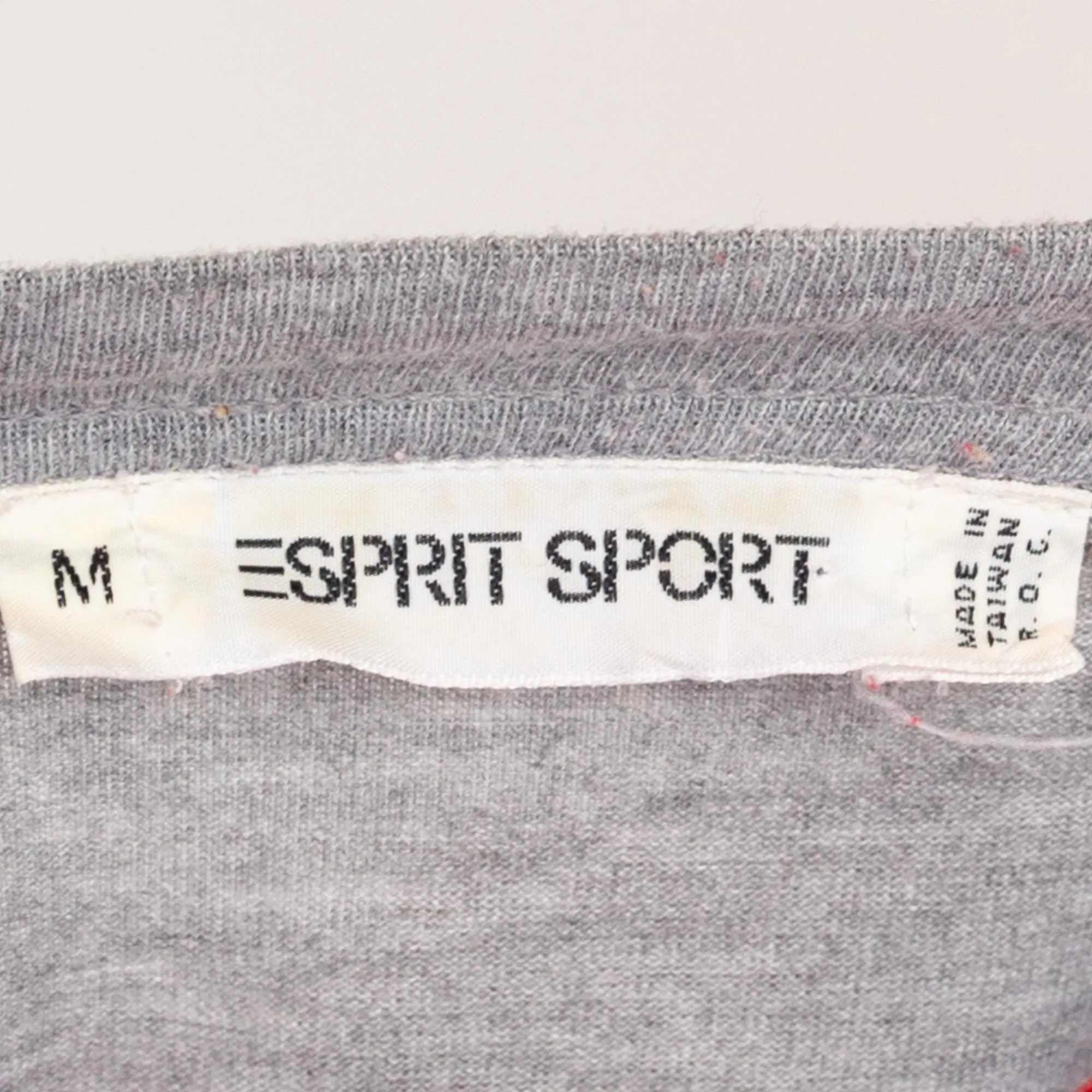 One Size 80s Esprit Red Striped Cropped Boxy Tee