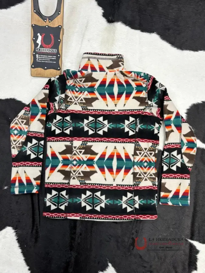 PANHANDLE AZTEC PRINTED FLEECE PULLOVER