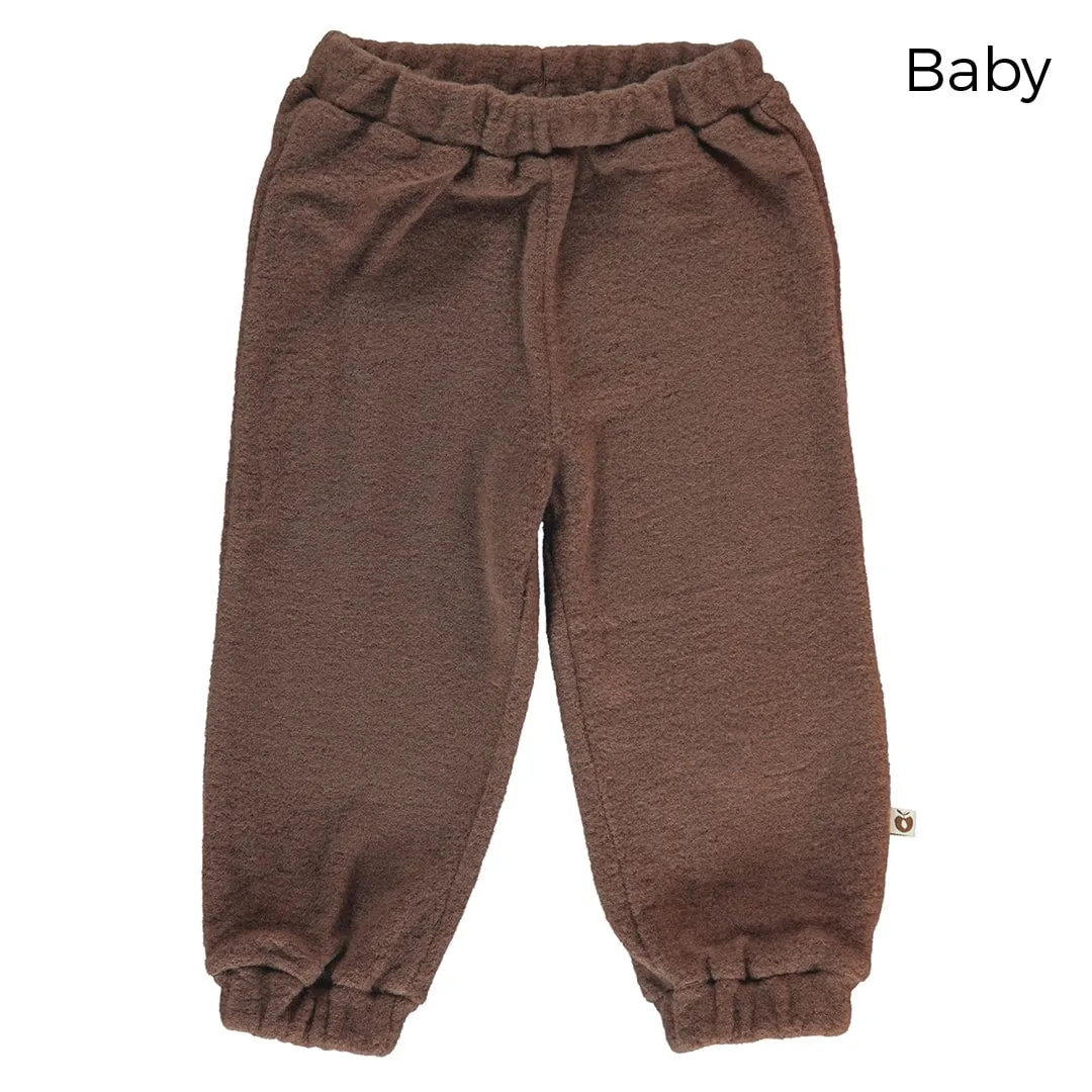 Pants in thick wool fleece