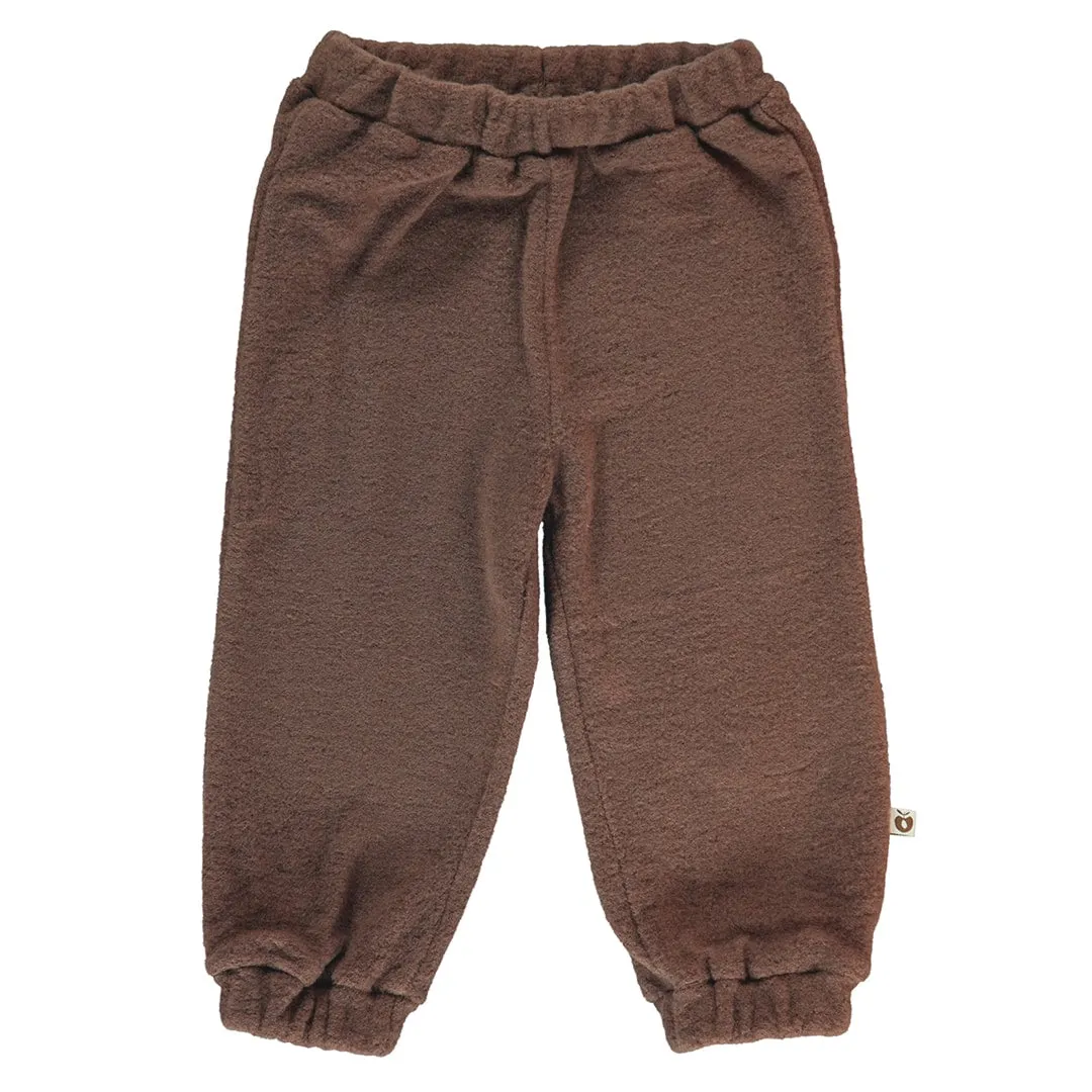 Pants in thick wool fleece