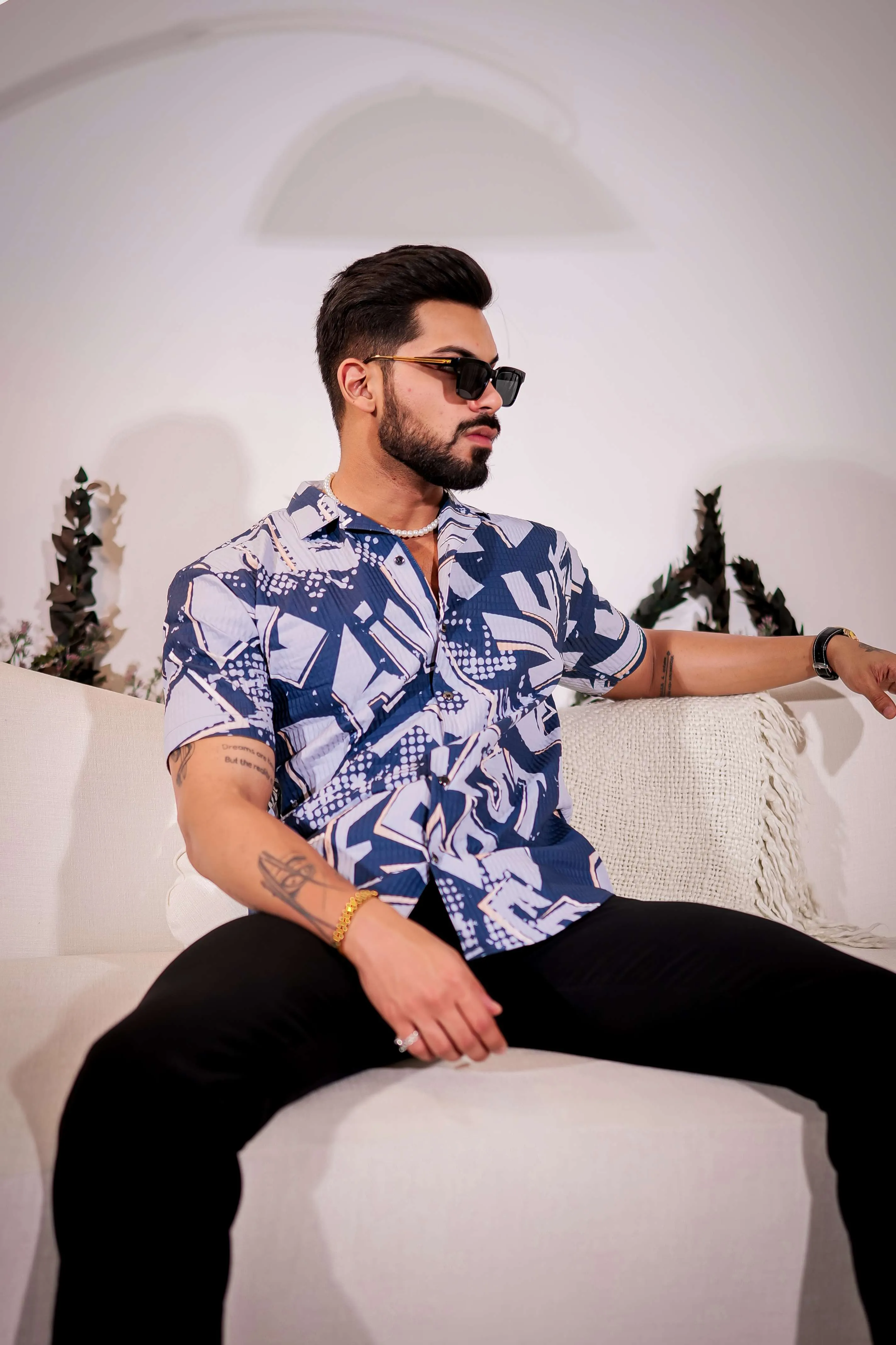 Pickled Bluewood Half Sleeve Imported Premium Shirt for Men's