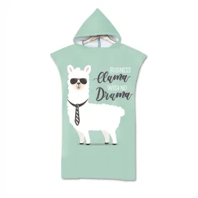 Printed Alpaca Microfiber Hooded Towel