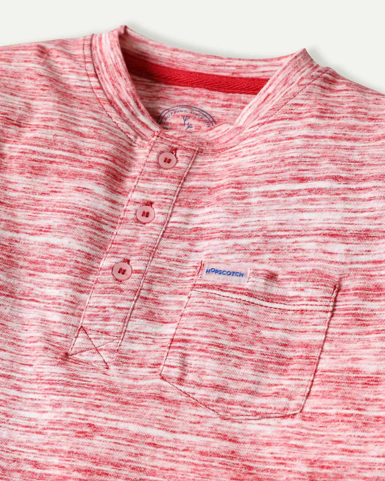 Red Henley T-Shirt