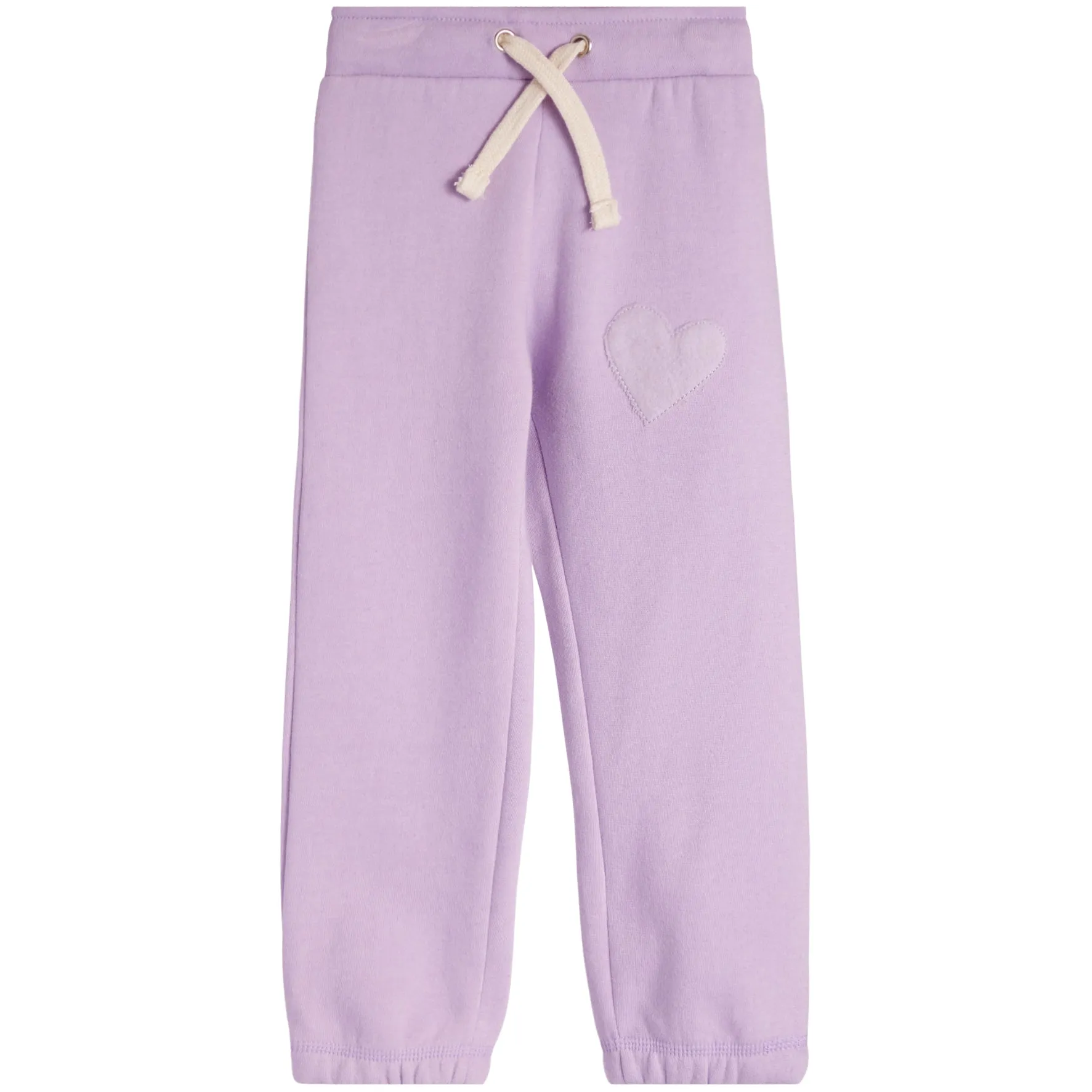 Reverse Fleece Heart Jogger