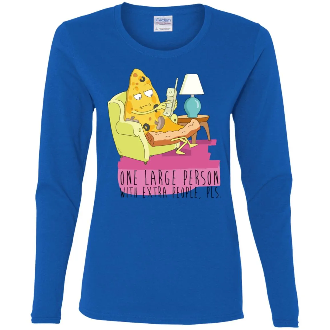 Rick And Morty Large Person With Extra People Women Long Sleeve Shirt
