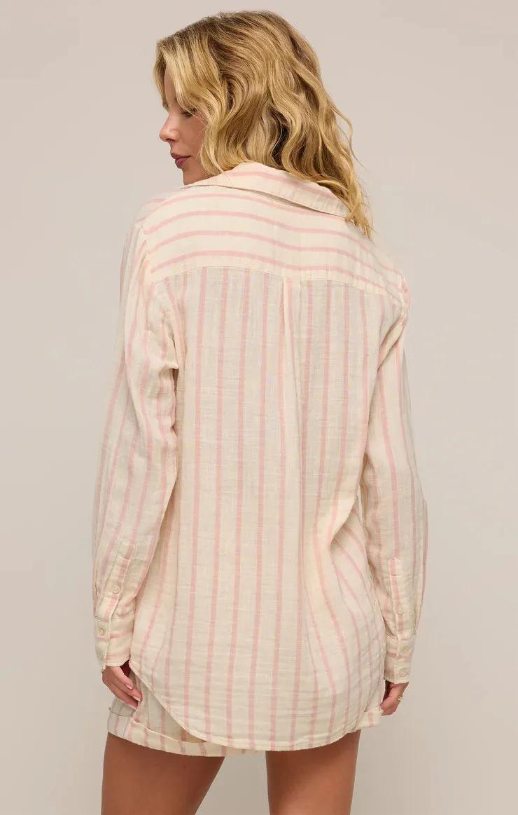 Saturdays Stripe Gauze Shirt
