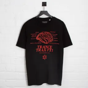 Trance Trax PT1 Front Print - Tshirt - Black