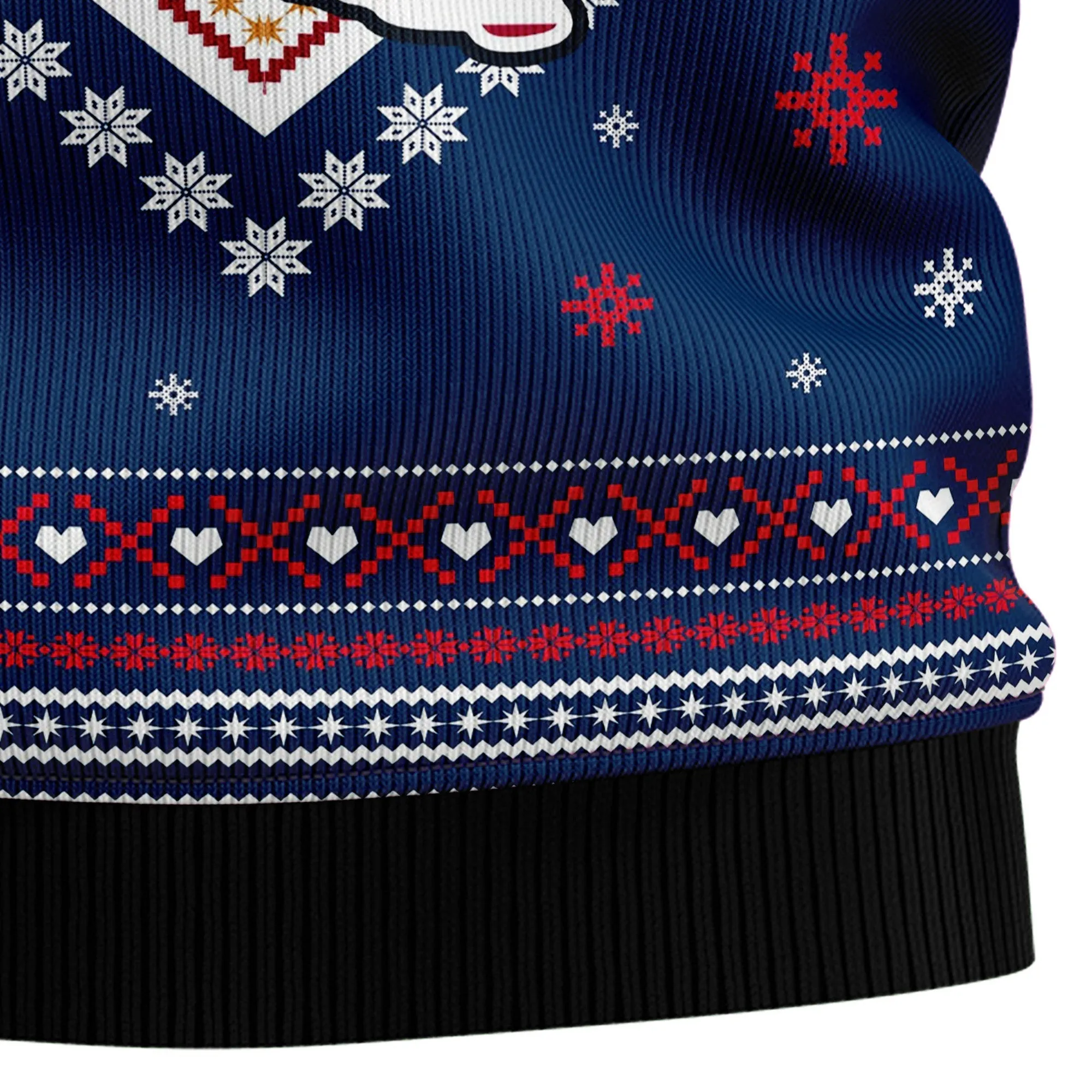 Ugly Sweater JulesRoche All-Over Print Cozy Holiday Top