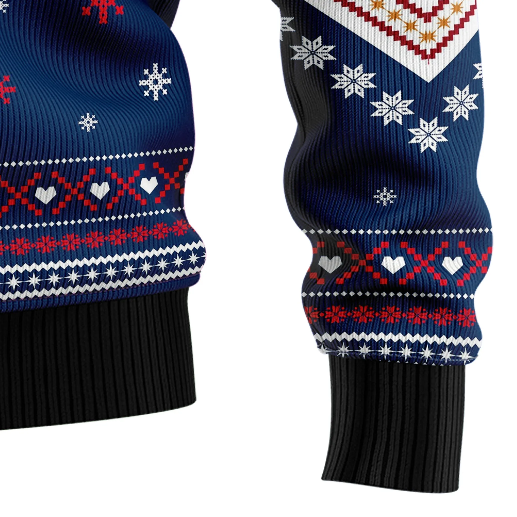Ugly Sweater JulesRoche All-Over Print Cozy Holiday Top