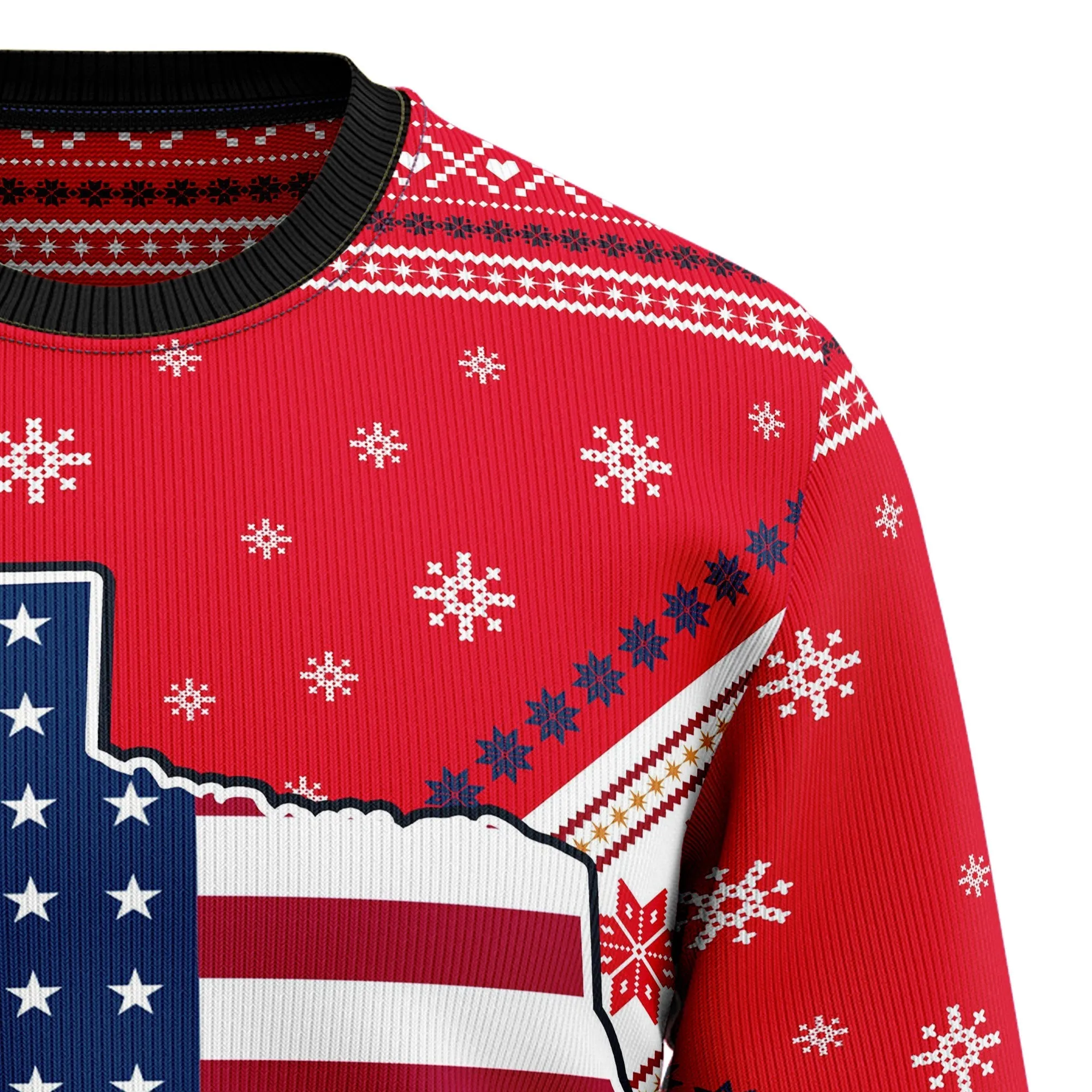 Ugly Sweater JulesRoche All-Over Print Cozy Holiday Top