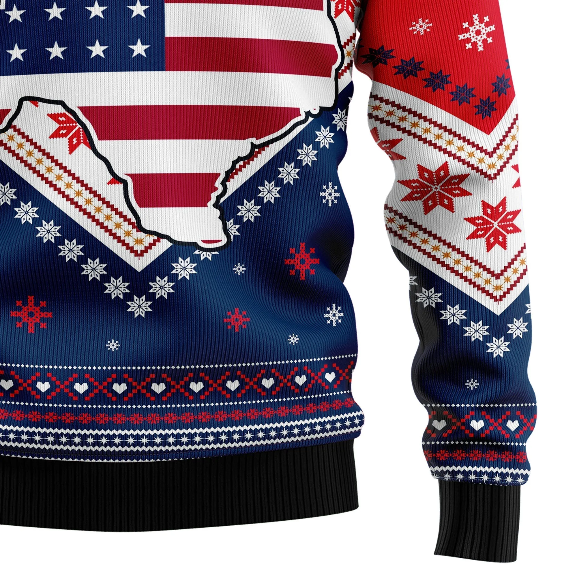 Ugly Sweater JulesRoche All-Over Print Cozy Holiday Top