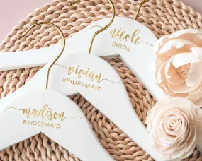 Wedding Dress Hangers with Gold Hook